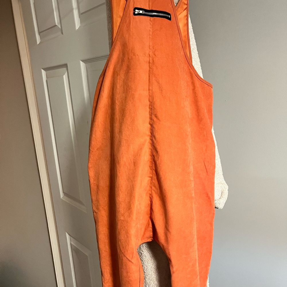 Orange Sleeveless Jumpsuit - Picture 2 of 2